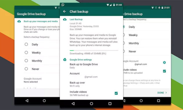 Cara membuka cadangan wa di google drive